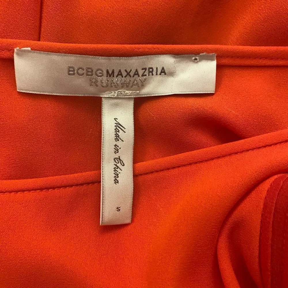 BCBG MaxAzria runway 100% silk dress, S